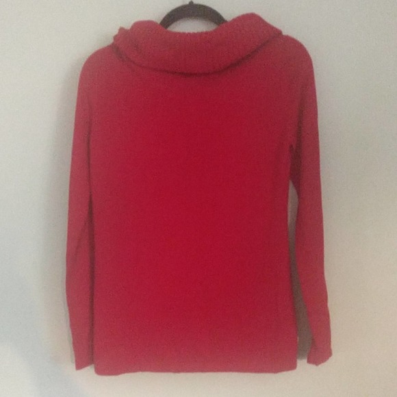 Belldini Cowl Neck Sweater Red Large - Picture 5 of 5